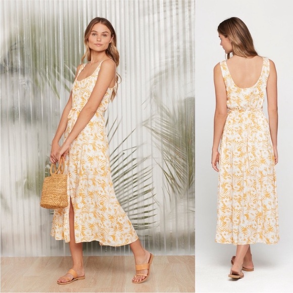 L*Space Boho Floral Button Down Maxi Dress Size S - Picture 2 of 13